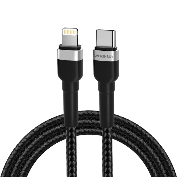 Kabel Wozinsky WNBCL2 Lightning / USB-C PD 30W 2 m - czarny zdjęcie 1