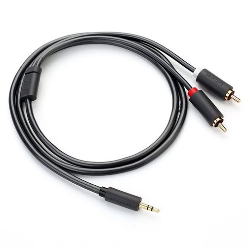 UGREEN AV102 Kabel 2x RCA (Cinch) jack 3.5 mm 1m (czarny) na Arena.pl