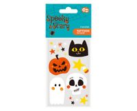 ZESTAW TATUAŻY ZMYWALNYCH "HALLOWEEN" 12x7,5CM 5SZT GODAN