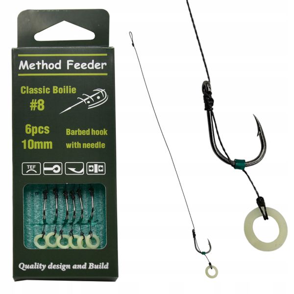 Teflonowe Haczyki Method Feeder na przyponie # 6 zdjęcie 1