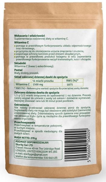 WITAMINA C Z KAPUSTY 270g zdjęcie 2