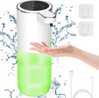 2X DOZOWNIK AUTOMATYCZNY DO MYDŁA 400ML USB-C 4 POZIOMY