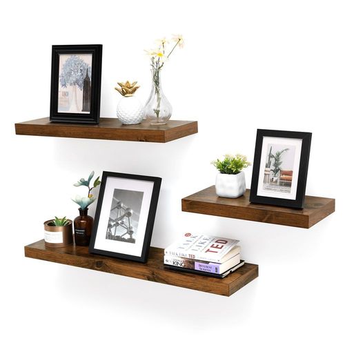 SONGMICS Półka ścienna 60x20x3,8cm BRĄZ na Arena.pl