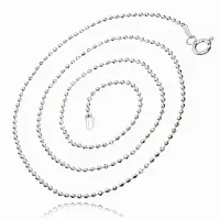 DELIKATNY SREBRNY ŁAŃCUSZEK KULKOWY KULKI KULECZKI 1.5MM 45CM