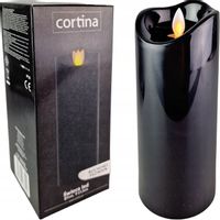 ŚWIECZKA LED WKŁAD DO ZNICZA RUCHOMY PŁOMIEŃ NA BATERIE ŚWIECA 17cm