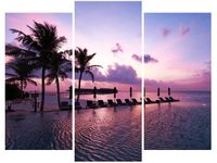 OBRAZ MAGICZNY ZACHÓD SŁOŃCA MALEDIWACH