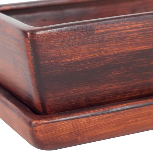 Kaktusiarka Ceramiczna 27cm doniczka brąz eco na Arena.pl