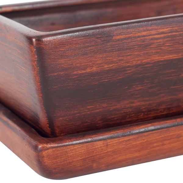 Kaktusiarka Ceramiczna 27cm doniczka brąz eco zdjęcie 3