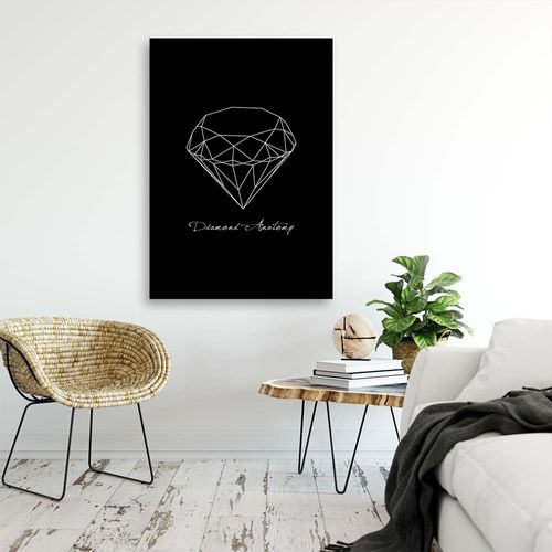 OBRAZ NA PŁÓTNIE Diament Geometryczny 40x60 na Arena.pl