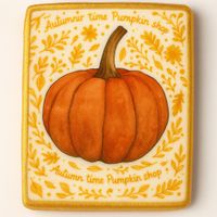 CIASTKO LUKROWANE PUMPKIN ROZ.XL PION JESIEŃ RĘCZNIE ROBIONE