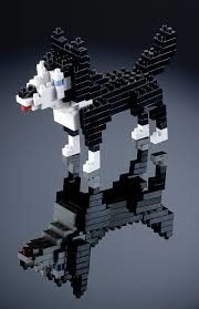 MINI Klocki BRIXIES Pies Husky na Arena.pl