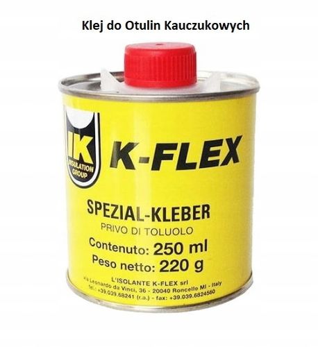 KLEJ 0,25 L DO OTULIN I IZOLACJI KAUCZUKOWYCH K-414 K-FLEX na Arena.pl