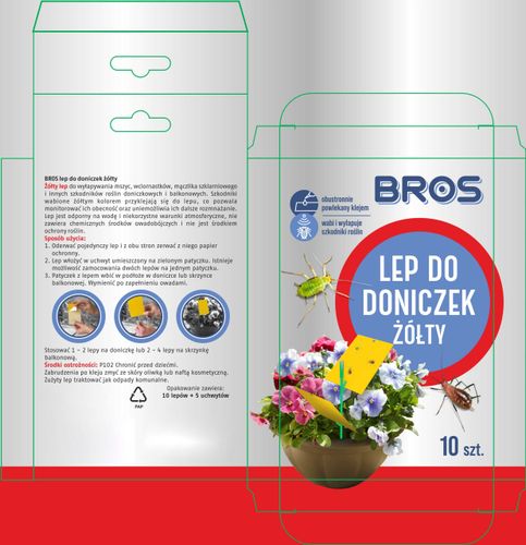 bros - lep do doniczek żółty 10szt na Arena.pl