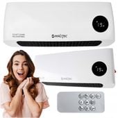 GRZEJNIK ELEKTRYCZNY KURTYNA POWIETRZNA MOCNY ENERGOOSZCZĘDNY 2000W PILOT