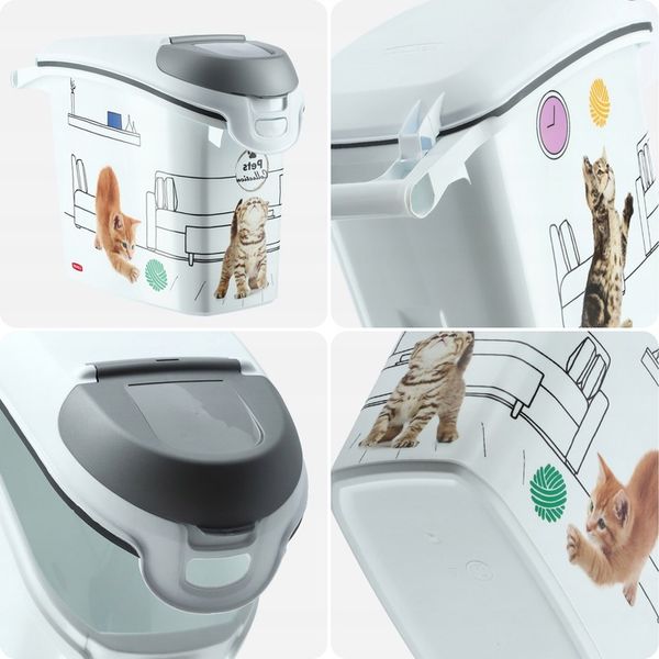 CURVER POJEMNIK NA KARMĘ ŻWIREK DLA KOTA 6kg 15L zdjęcie 2