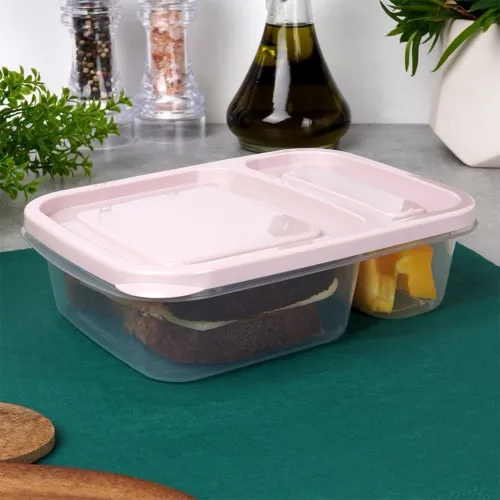 Pojemnik na żywność dzielony 2-częściowy lunchbox 750 ml na Arena.pl