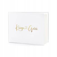 KSIĘGA GOŚCI weselnych ALBUM ŚLUB WESELE z sercem ZŁOCONA