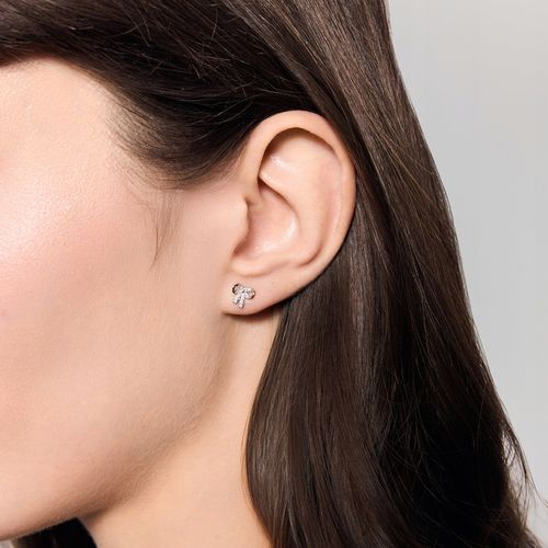 Kolczyki srebrne z cyrkoniami - Mini YES na Arena.pl