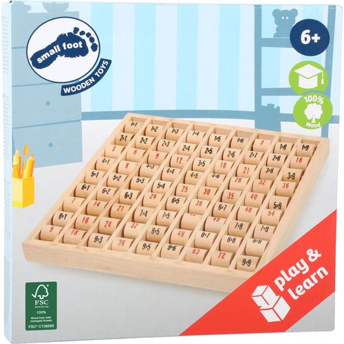 Nauka TABLICZKI MNOŻENIA drewniana na wałeczkach na Arena.pl