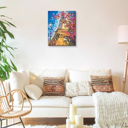 Malowanie Po Numerach Bez Ramki Wieża Eiffla 40x50 na Arena.pl