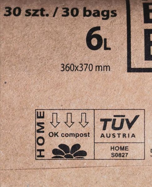 WORKI BIODEGRADOWALNE KOMPOSTOWALNE 6L BIO 150szt zdjęcie 4