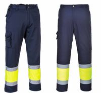 Spodnie Robocze Bhp Bojówki Dwukolorowe Elem. Odblaskowe Xxl E049 Portwest