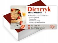 Wizytówki firmowe Foliowane 1000szt duży wybór różne wzory DIETETYK
