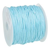 SZNUREK bawełniany woskowany 0.8mm 25m niebieski błękitny