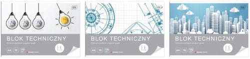 blok techniczny a4/10k biały 170g  a'10 0005 na Arena.pl