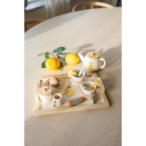 DLA DZIECI DREWNIANY SERWIS DO HERBATY na Arena.pl