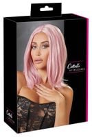 peruka bobowa różowa cottelli 30 cm regulowana