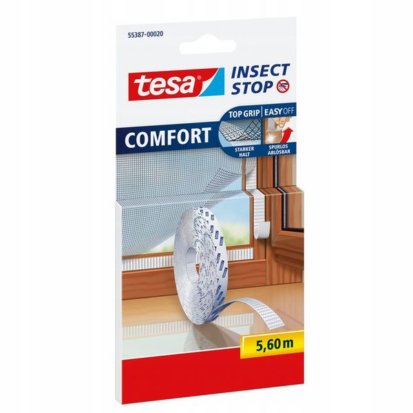 TESA Rzep samoprzylepny do moskitiery 5,6m biały zdjęcie 1