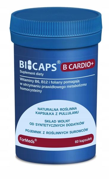 Bicaps B Cardio+ 60kaps FORMEDS witamina B12 i B6 zdjęcie 1