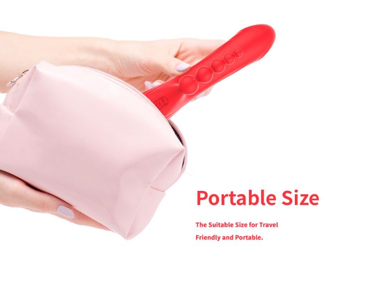wibrator króliczek trident czerwony usb 22 cm zdjęcie 8