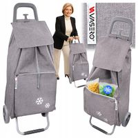 Torba na zakupy zakupowa wytrzymała TERMICZNA wózek na kółkach pojemna