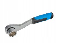 Zestaw nasadek przelotowych stalowych CrV 10-24 mm z grzechotką 17 el. Geko