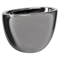Doniczka ceramiczna srebrna 23x16 cm osłonka