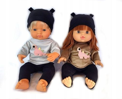 Ubranko dla lalek Koplet bluzka + getry+ czapka Miniland 32-38 cm kolory na Arena.pl