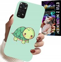 ETUI DO XIAOMI NOTE 11 PRO - SŁODKIE ŻÓŁWKI WZORY DLA DZIECI + SZKŁO