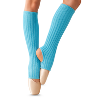 Getry do tańca - ocieplacze na nogi długie 50 cm błękitne