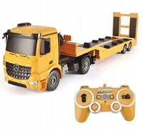 ZDALNIE STEROWANA CIĘŻARÓWKA Z NACZEPĄ - PLATFORMĄ W SKALI 1:20 LAWETA