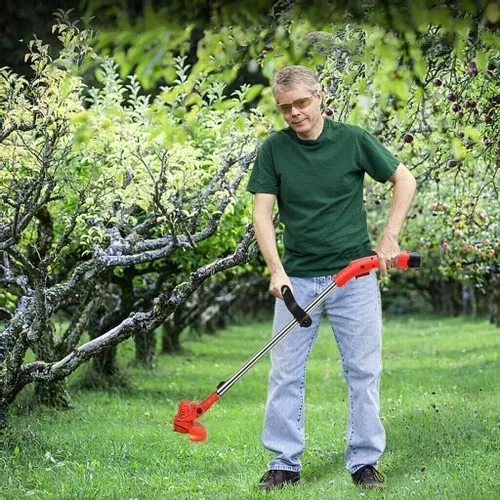 TELESKOPOWA ELEKTRYCZNA BEZPRZEWODOWA PODKASZARKA 650 W MOCNA+2*3000mAh AKU na Arena.pl