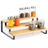Półka Kuchenna Piętrowa na Blat Regał do Szafki Stojak Organizer do Kuchni