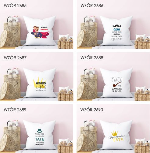 Poduszka nadrukiem PREZENT TATO KOCHAM CIĘ na Arena.pl