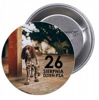 Przypinki buttony DZIEŃ PSA znaczki z grafiką