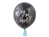 Balon foliowy, „Boy or Girl”, niebieski, 36 cali [balon na hel]