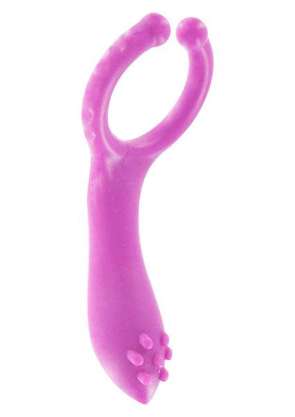 Vibrating Clit-Stim C-Ring Purple zdjęcie 3