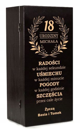 SKRZYNKA NA WHISKY JACK DANIELS PREZENT URODZINY 18 20 25 30 35 40 45 na Arena.pl