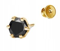 Kryształowy Blask CYRKONIA 6 mm Kolczyk DIAMENT