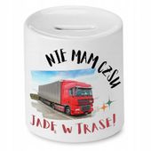 Dla Tirowca Kierowcy Skarbonka Jadę W Trase Z Nadrukiem Ze Zdjęciem